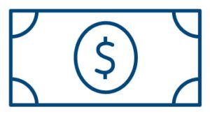 blue money icon